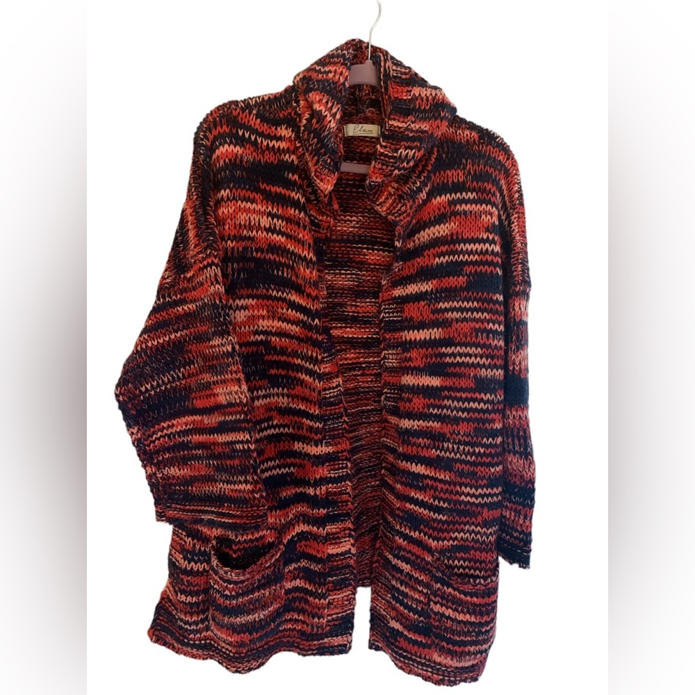 Elan Open Neck Cardigan with Pockets and Hood